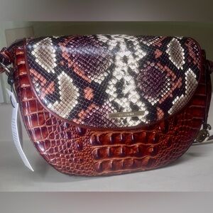 Brahmin Pecan Tybalt Genuine Leather Bag